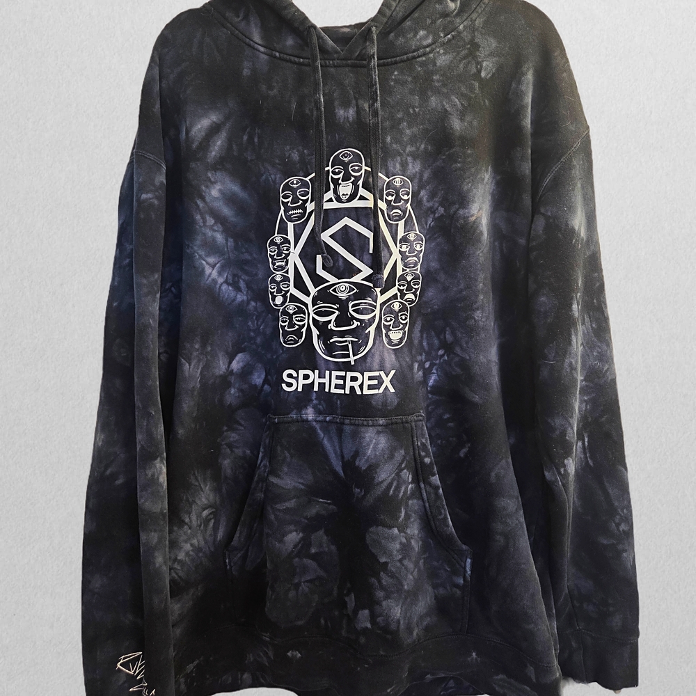 Spherex Black Tie-Dye Hoodie